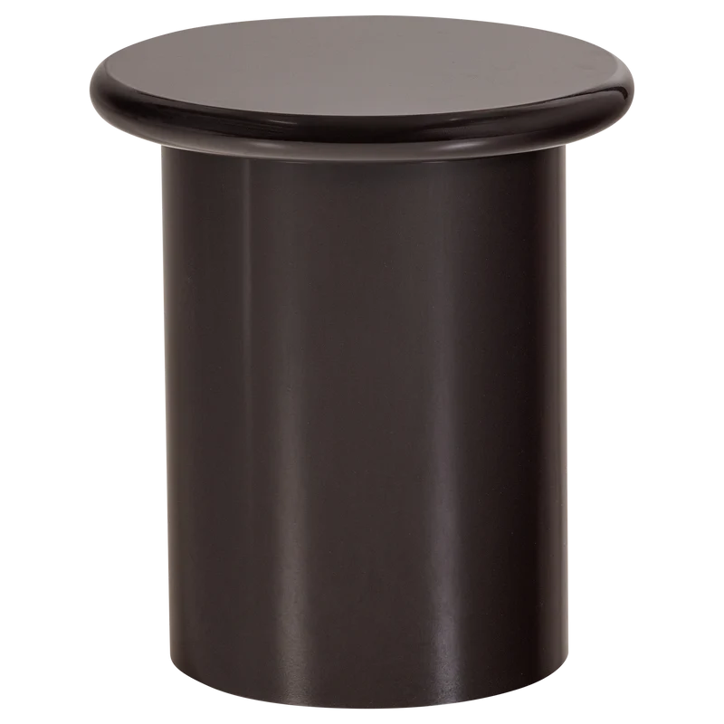 Mavon Beistelltisch mdf hochglanz 45x40 cm dunkelbraun
