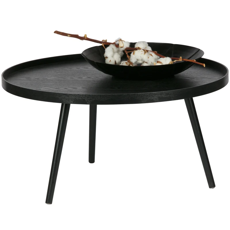 Mesa XL holz beistelltisch schwarz