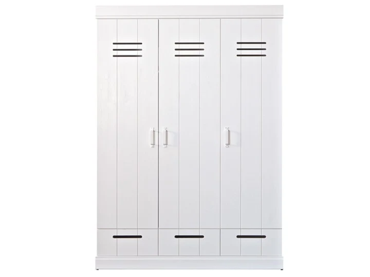 Kleiderschrank weiß, Schrank weiß, Breite 140 cm