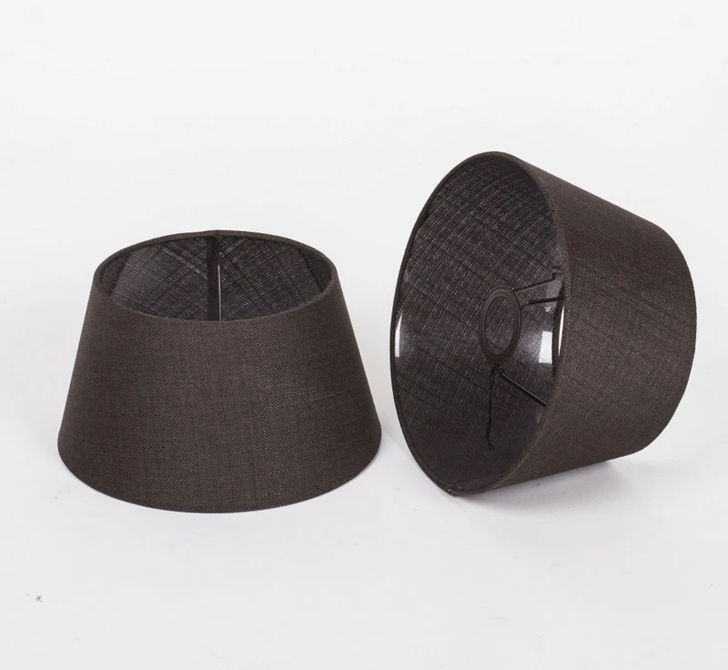 Lampenschirm rund, Farbe Braun, Ø 25 cm