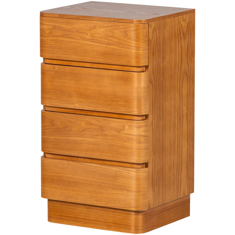 Fejo kommode 4 schubladen mdf braun