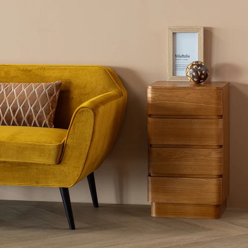 Fejo kommode 4 schubladen mdf braun