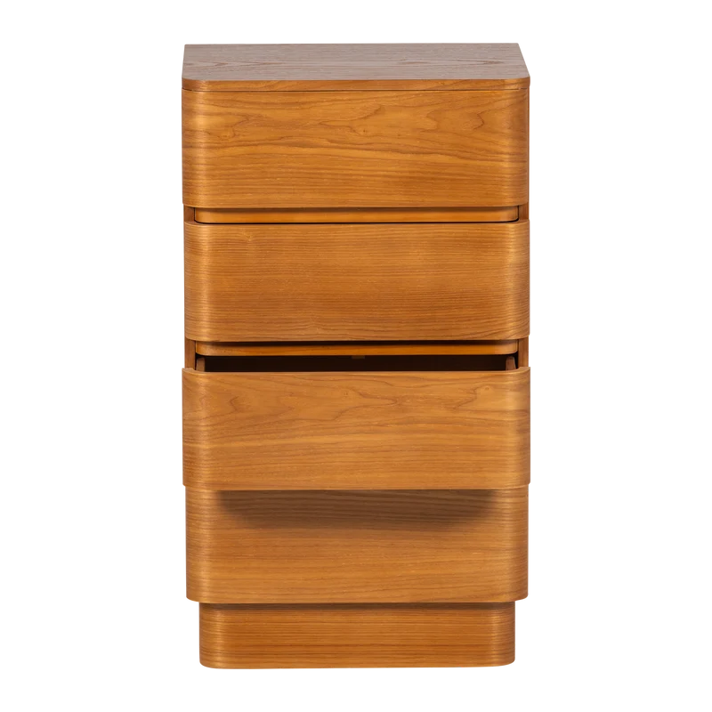 Fejo kommode 4 schubladen mdf braun