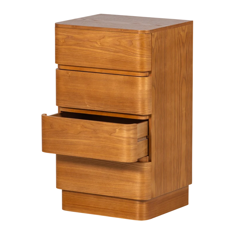 Fejo kommode 4 schubladen mdf braun