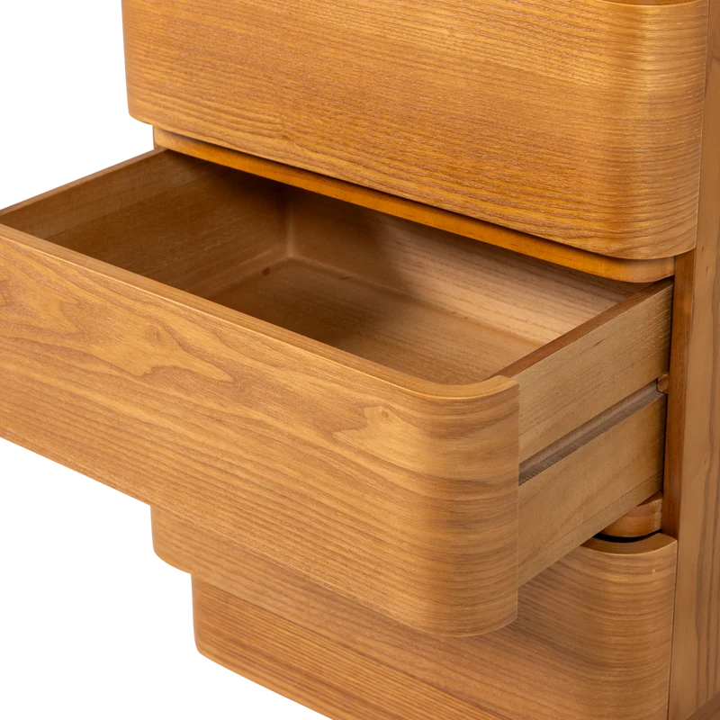 Fejo kommode 4 schubladen mdf braun