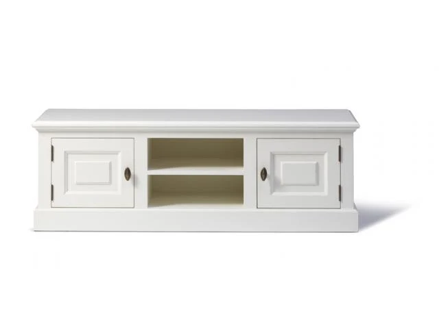 Lowboard weiß, Fernseheschrank weiß im Landhausstil, Breite 150 cm