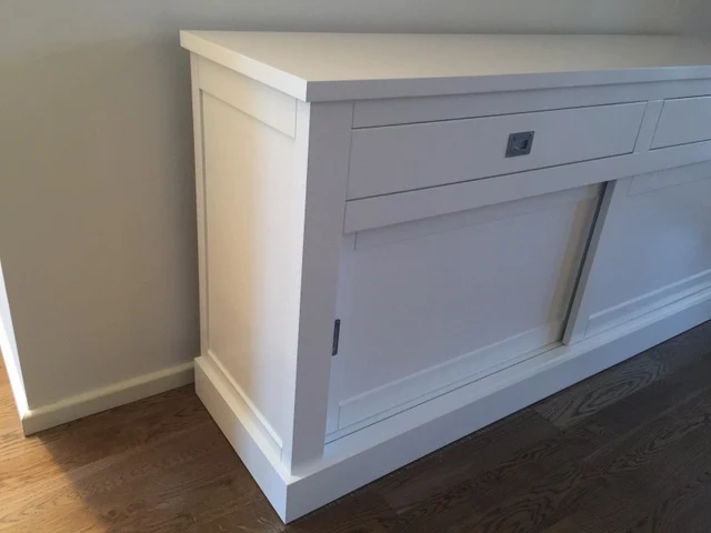 Sideboard weiß im Landhausstil, Anrichte weiß, Breite 200 cm