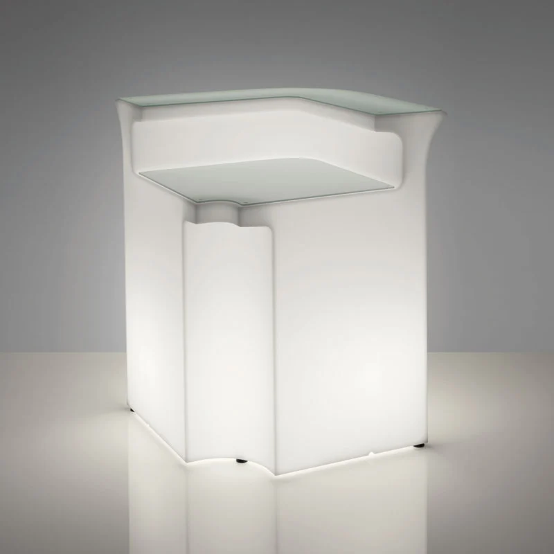Bar BL, Eck-- Element für die Bar-BL, outdoor Bartresen mit Beleuchtung, Bar outdoor, Breite 85 cm