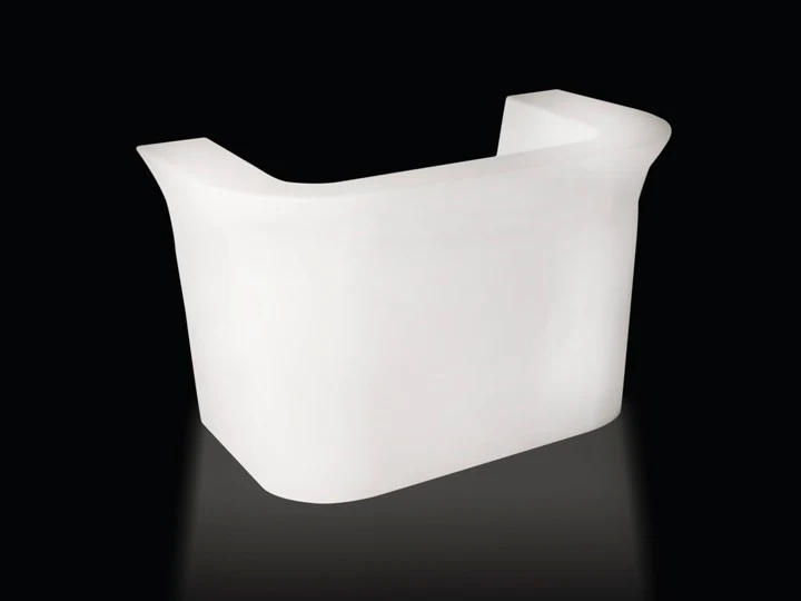 Bartheke aus Kunststoff, Bar Theke mit Beleuchtung, Bartresen