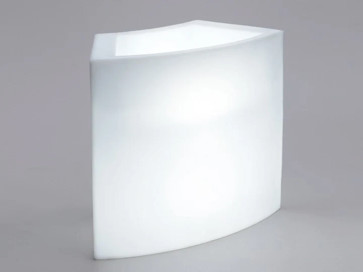 ICE-Element für Bar B, Bartheke aus Kunststoff, Bar Theke mit Beleuchtung