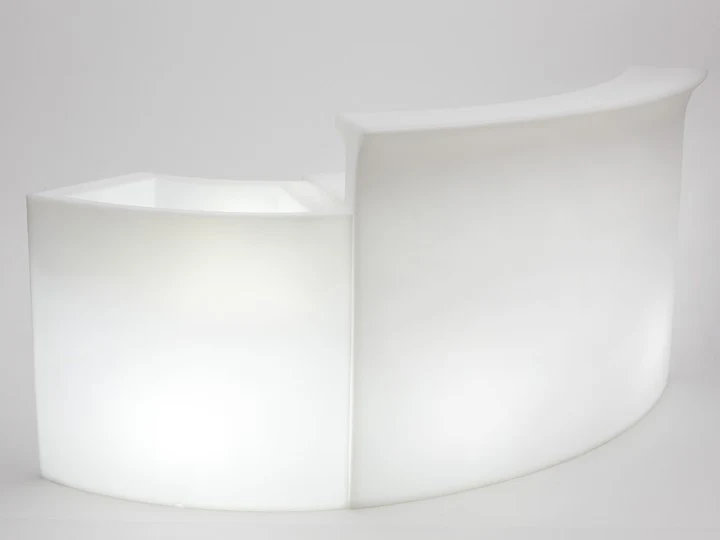 ICE-Element für Bar B, Bartheke aus Kunststoff, Bar Theke mit Beleuchtung
