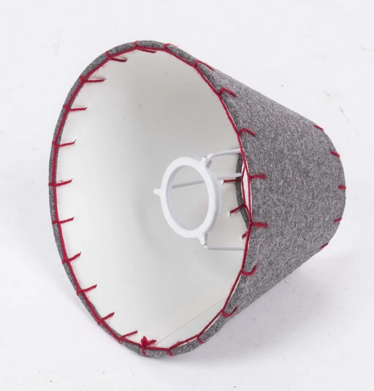 Lampenschirm grau rund für eine Tischlampe, Ø 20 cm