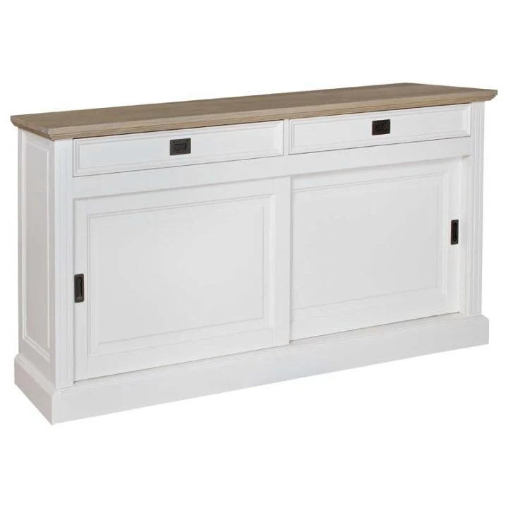 Sideboard weiß Landhaus, Kommode weiß Landhaus, Breite 174 cm