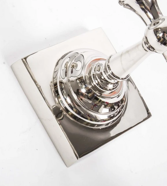 Wandleuchte Silber, Wandlampe Silber, Wandleuchte für Lampenschirme