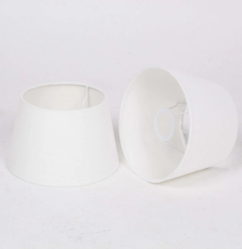 Lampenschirm weiß rund für Tischleuchte, Durchmesser 20 cm