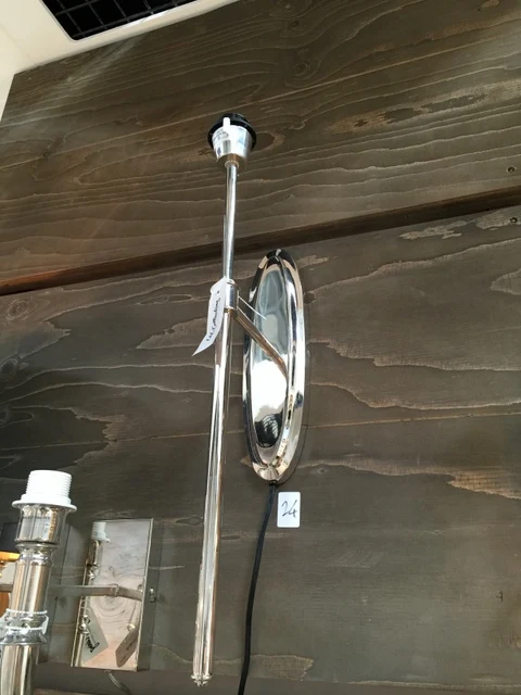 Wandleuchte verchromt, Lampe silber, Wandlampe silber