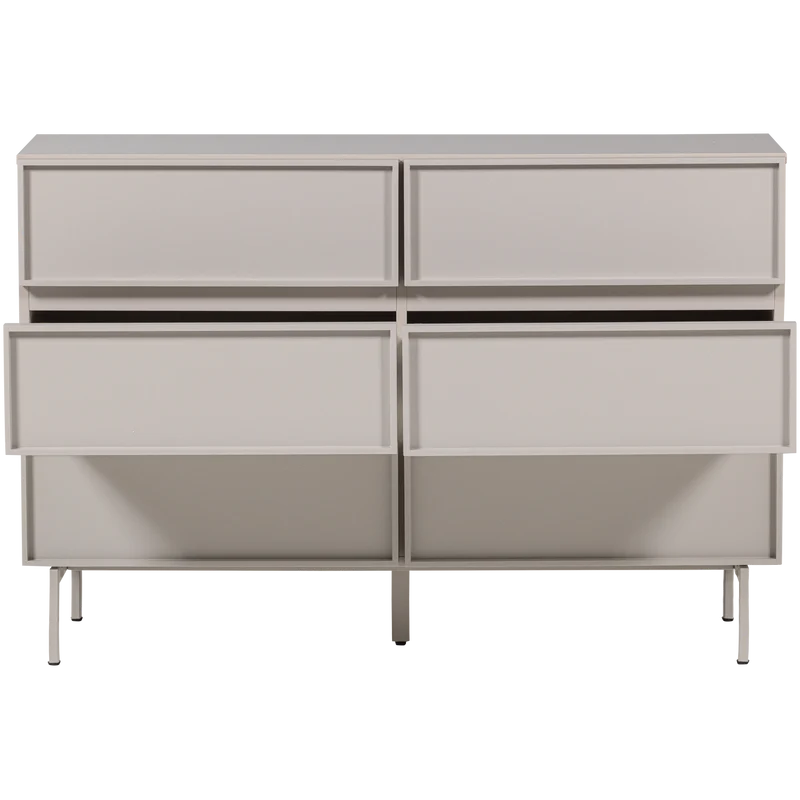 Tours Kommode 6 Schubladen Melamin/MDF sandfarben