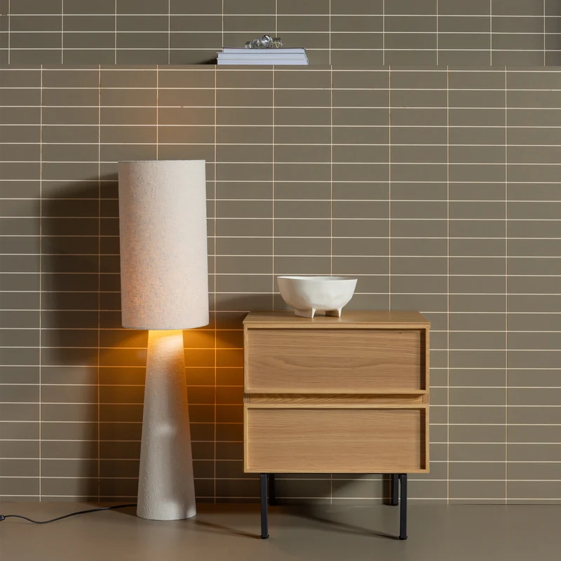 Tours Kommode/Nachttisch 2 Schubladen Melamin/MDF natur