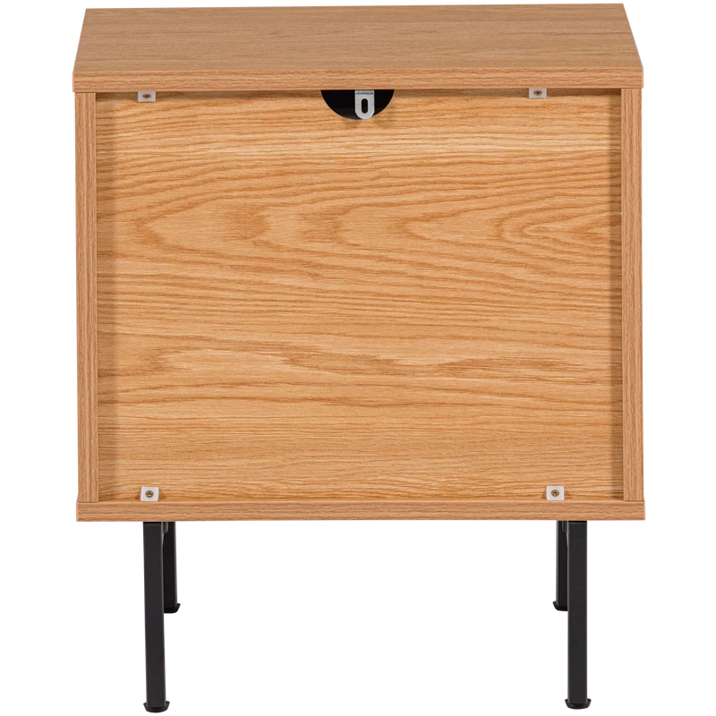 Tours Kommode/Nachttisch 2 Schubladen Melamin/MDF natur
