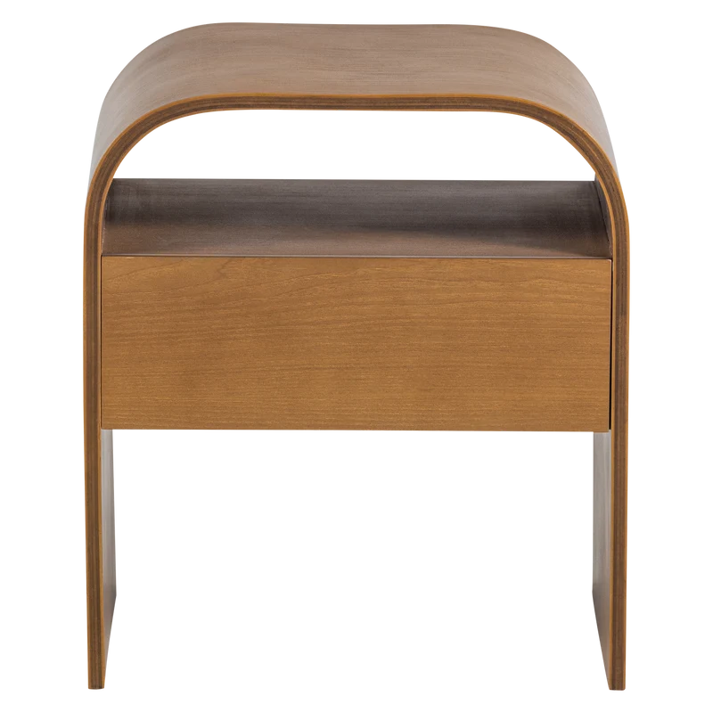 Momo nachttisch/beistelltisch holz braun