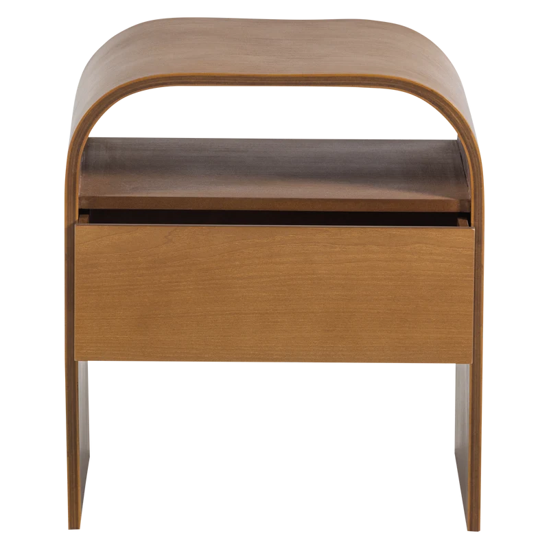 Momo nachttisch/beistelltisch holz braun