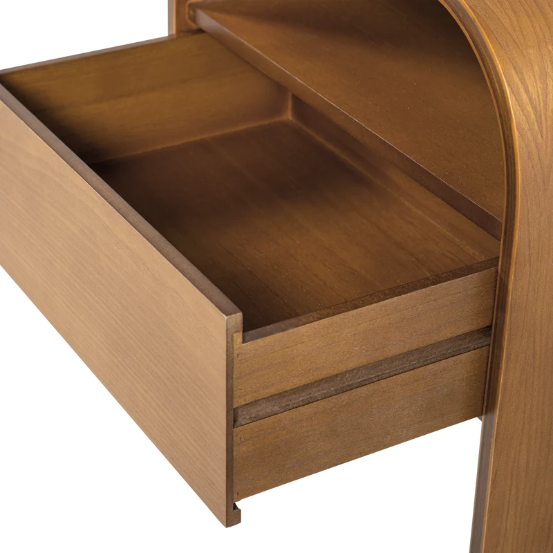Momo nachttisch/beistelltisch holz braun