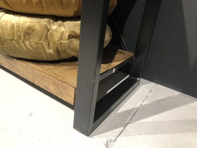 Regal Industriedesign, Bücherregal Metall Holz, Breite 160 cm