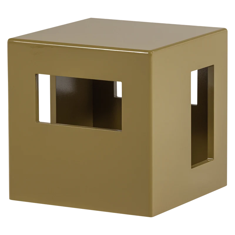Modern beistelltisch MDF holz glanz honinggelb