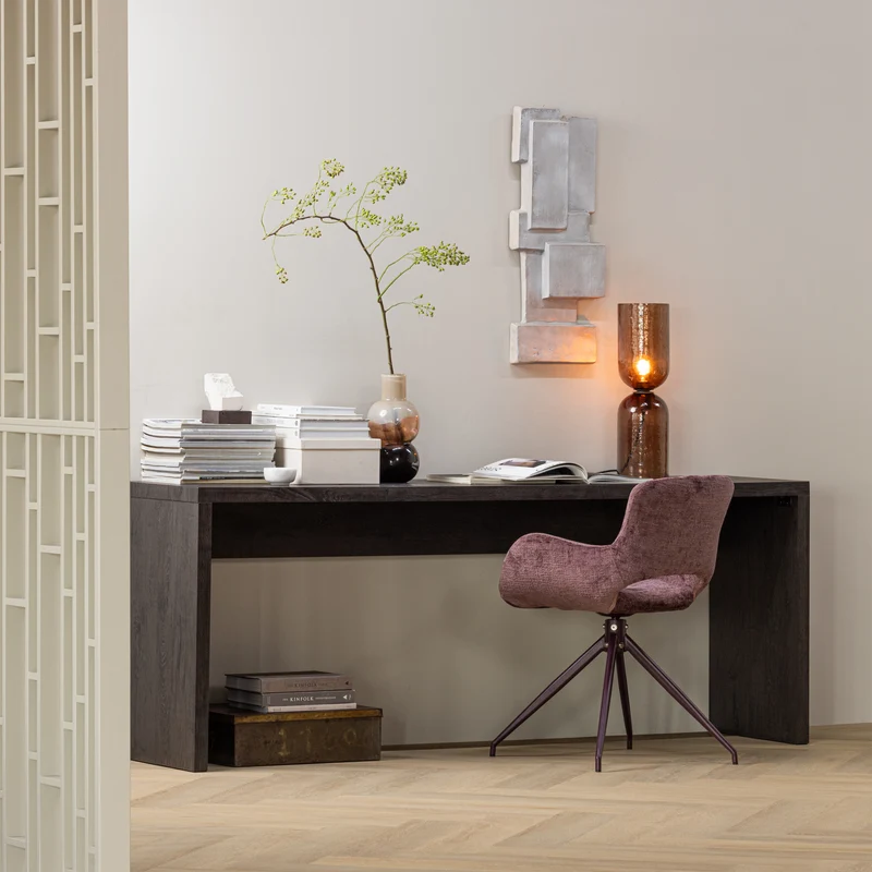 Maan Beistelltisch MDF dunkelbraun
