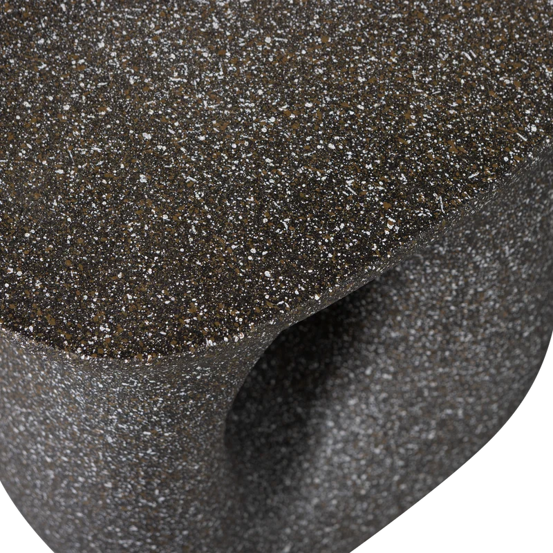 Moson Beistelltisch mit Sprenkeln schwarz