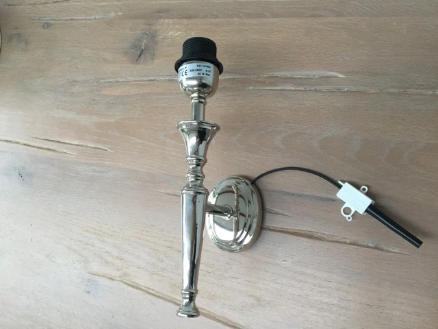Wandleuchte verchromt, Wandlampe silber