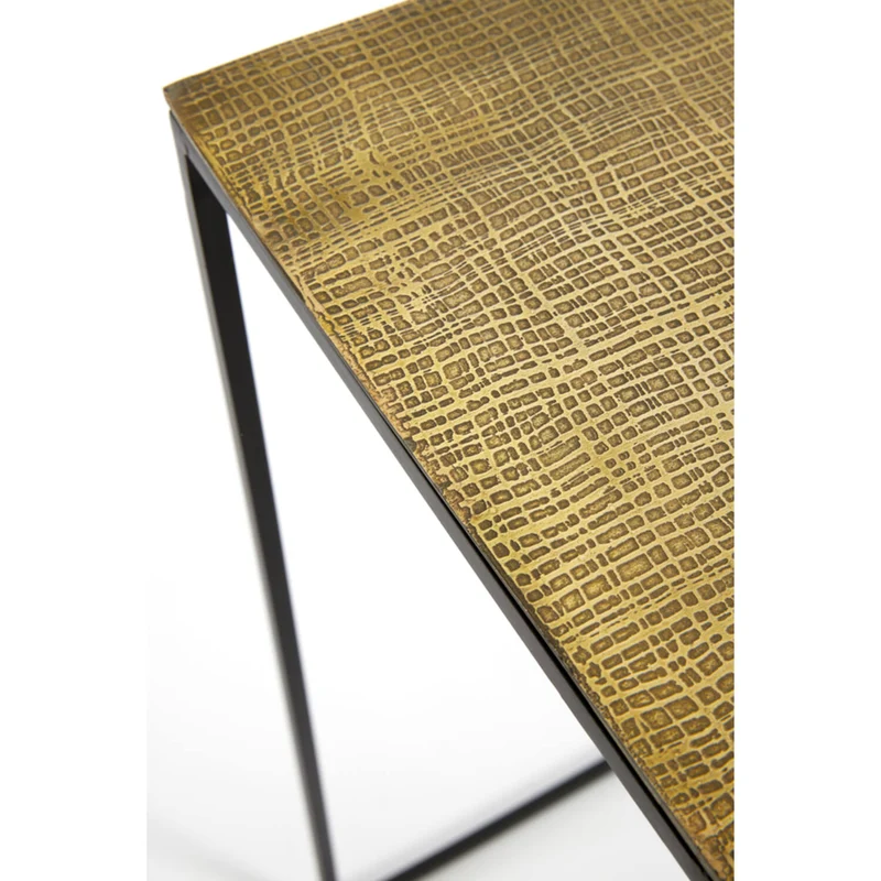 Konsole Bronze schwarz, Wandtisch Metall schwarz, Breite 119 cm