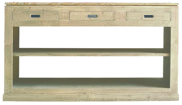Sideboard Landhaus, Konsole Massivholz in vier Farben, Breite 153 cm