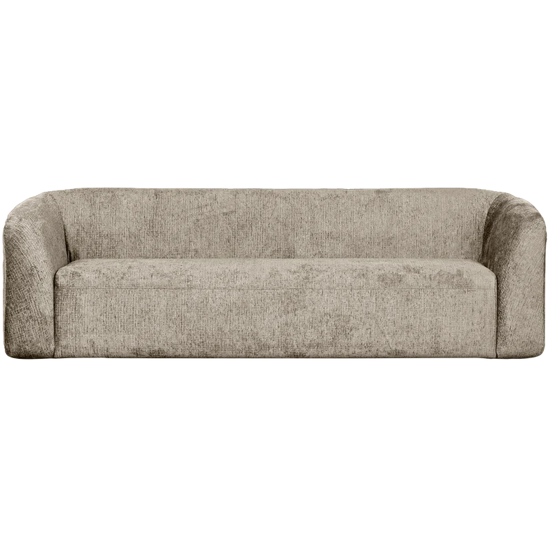 Sloping 3-sitzer sofa structure velvet wheatfield