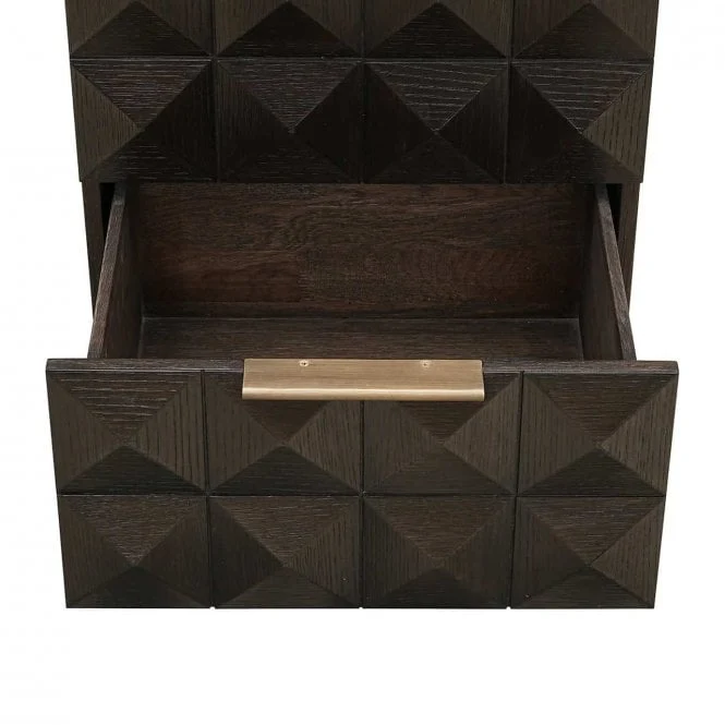 Nachtisch braun, Beistelltisch braun, Höhe 62 cm