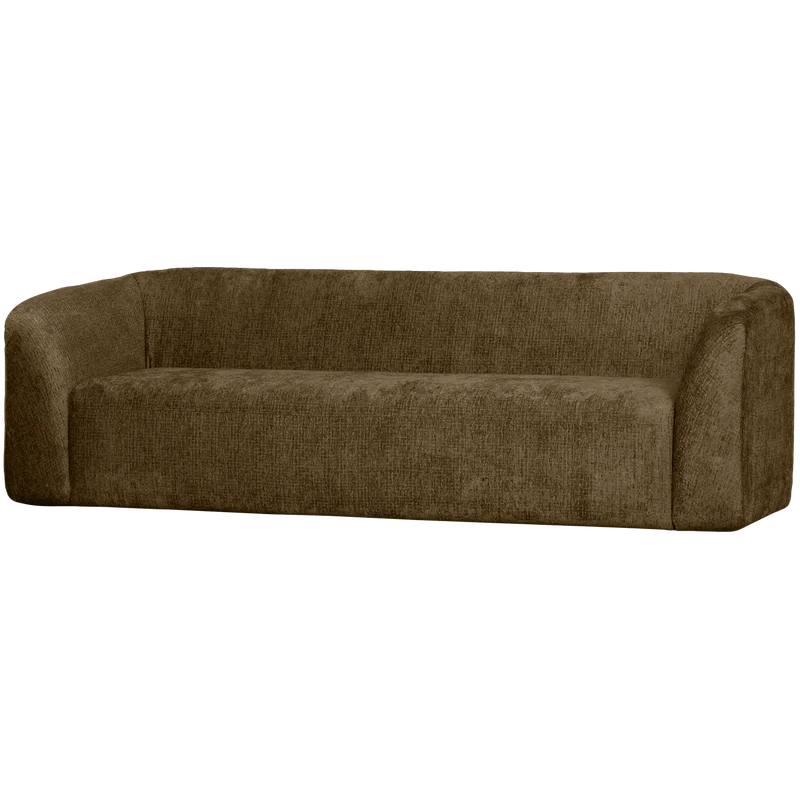 Sloping 3-sitzer sofa structure velvet brass