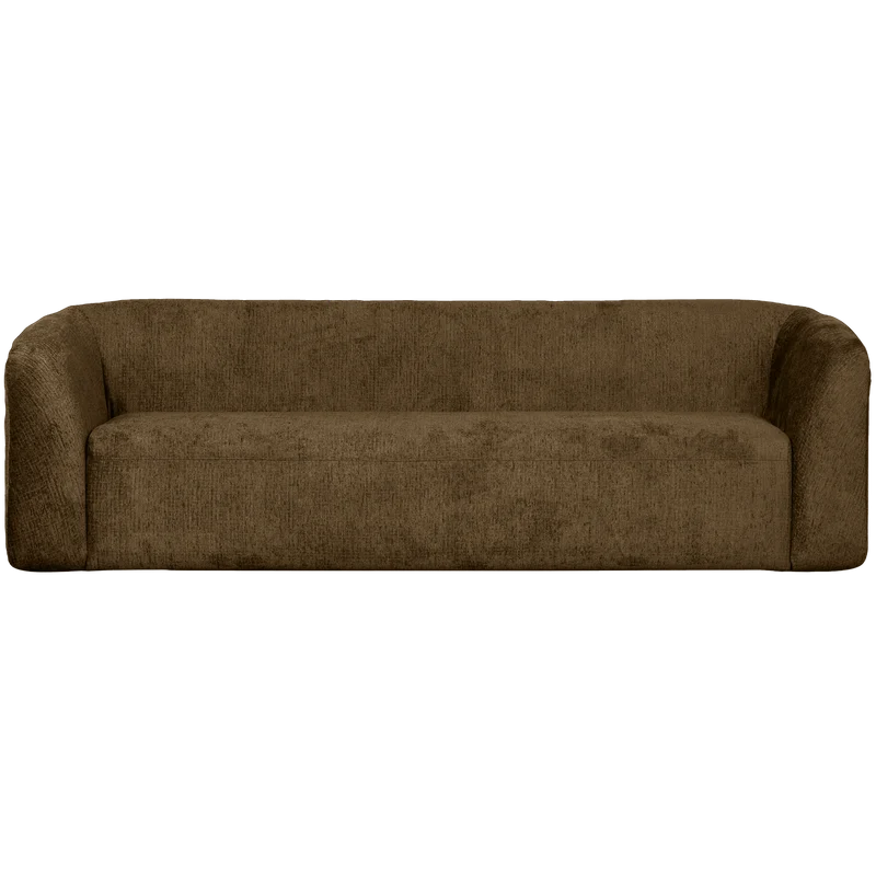 Sloping 3-sitzer sofa structure velvet brass