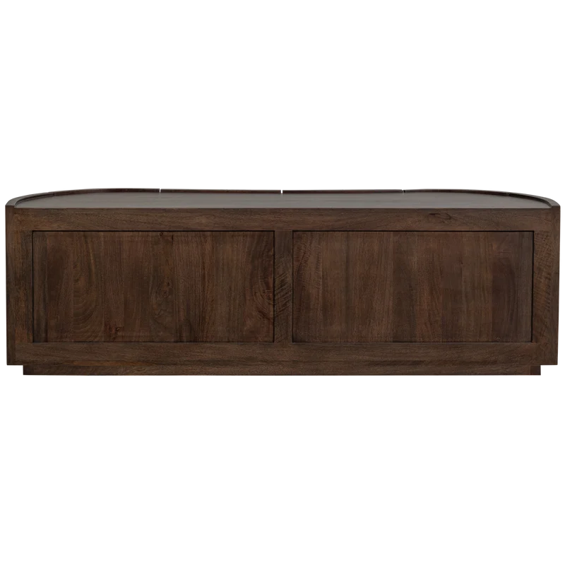 Sense kommode 4-türig mango holz dunkelbraun