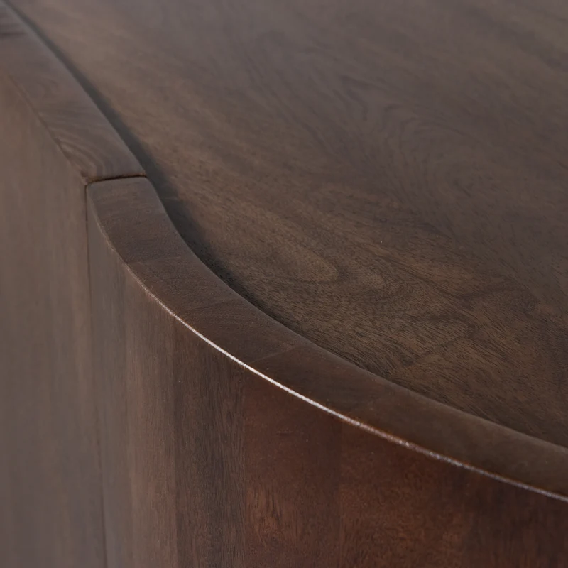 Sense kommode 4-türig mango holz dunkelbraun