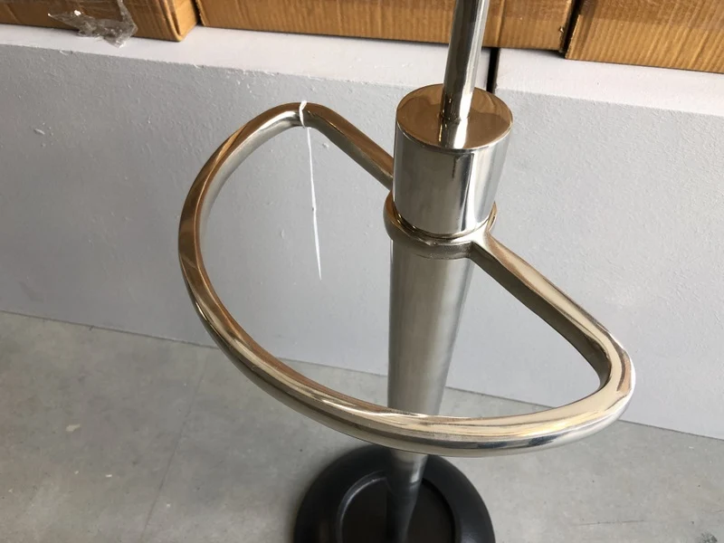 Schirmständer Metall Silber, Schirmständer schwarz-Silber Landhaus