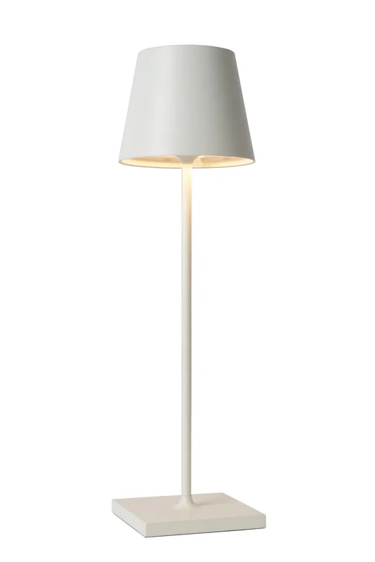 LED Außenlampe weiß, LED Tischlampe weiß, Außen-Tischleuchte weiß, LED Tischleuchten weiß