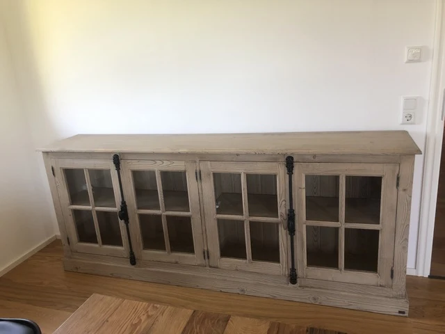 Sideboard Massivholz Landhaus, Sideboard Landhaus, Anrichte Massivholz Landhausstil, Breite 220 cm