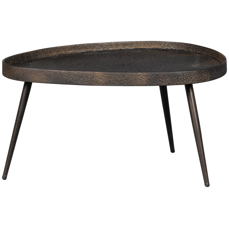 2er set - Crude beistelltische bronze antique