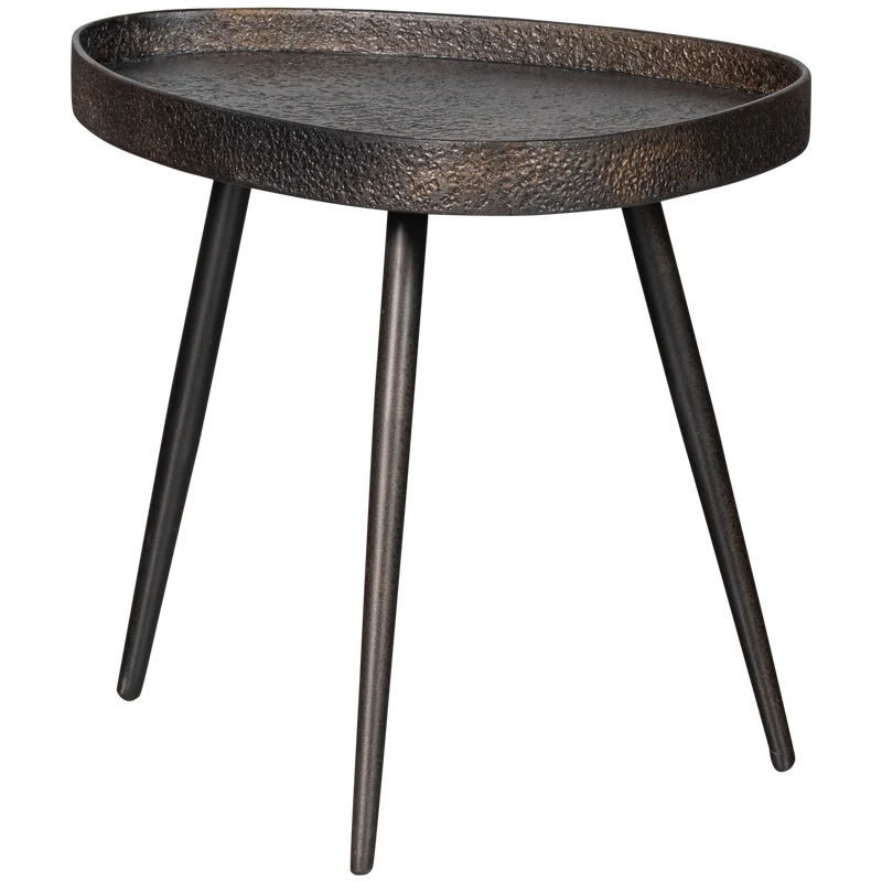 2er set - Crude beistelltische bronze antique