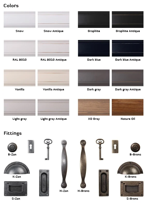 Buffetschrank weiß Landhausstil, Vitrine weiß Landhaus, Geschirrschrank weiß, Breite 110 cm