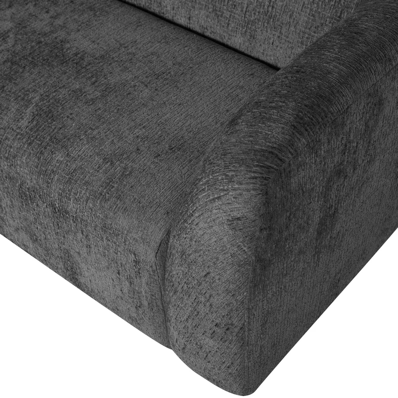 Sloping 3-sitzer sofa structure velvet mountain