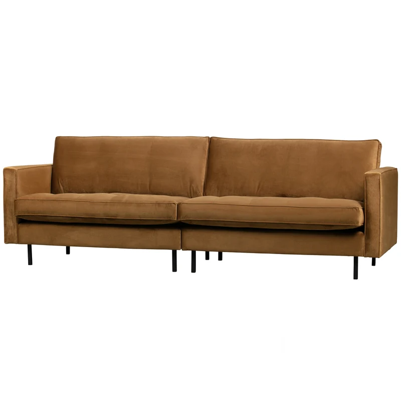 Rodeo classic 3-sitzer sofa velvet honiggelb
