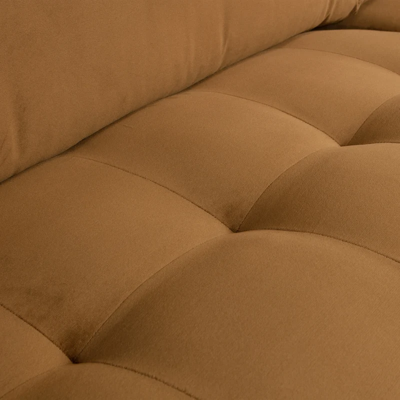 Rodeo classic 3-sitzer sofa velvet honiggelb