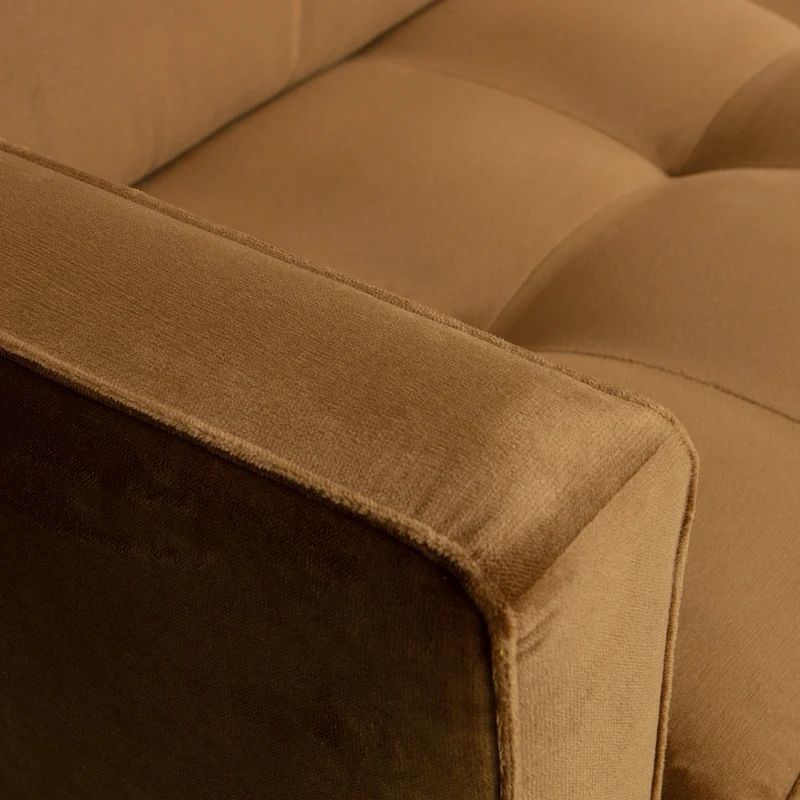 Rodeo classic 3-sitzer sofa velvet honiggelb
