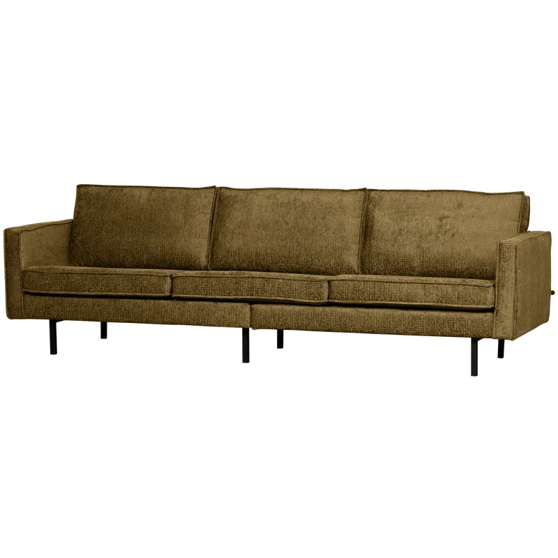 Rodeo sofa 3-sitzer structure velvet brass